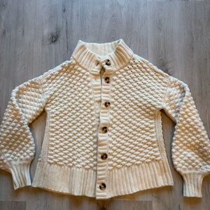 Madewell Cream Button-Up Women's Cardigan